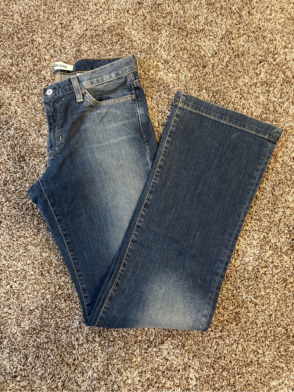 Long & Lean  Women's Dark Blue Straight Jeans